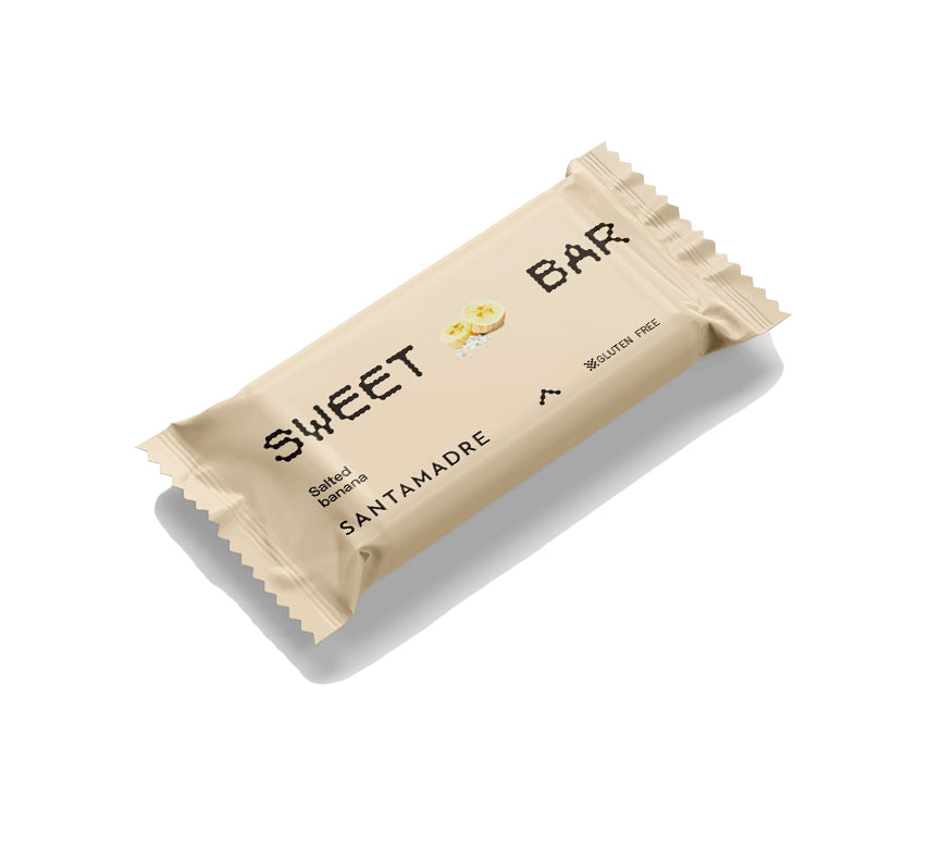 Barrita Energética Sweet Bar: Sabor Plátano Salado · Santa Madre · 60 gramos