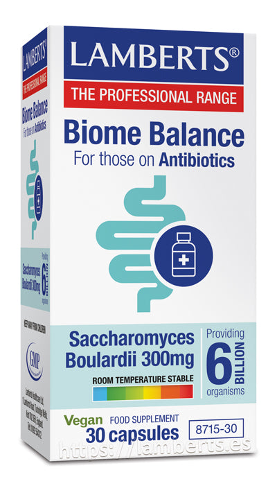 Biome Balance Antibiotics · Lamberts · 30 cápsulas