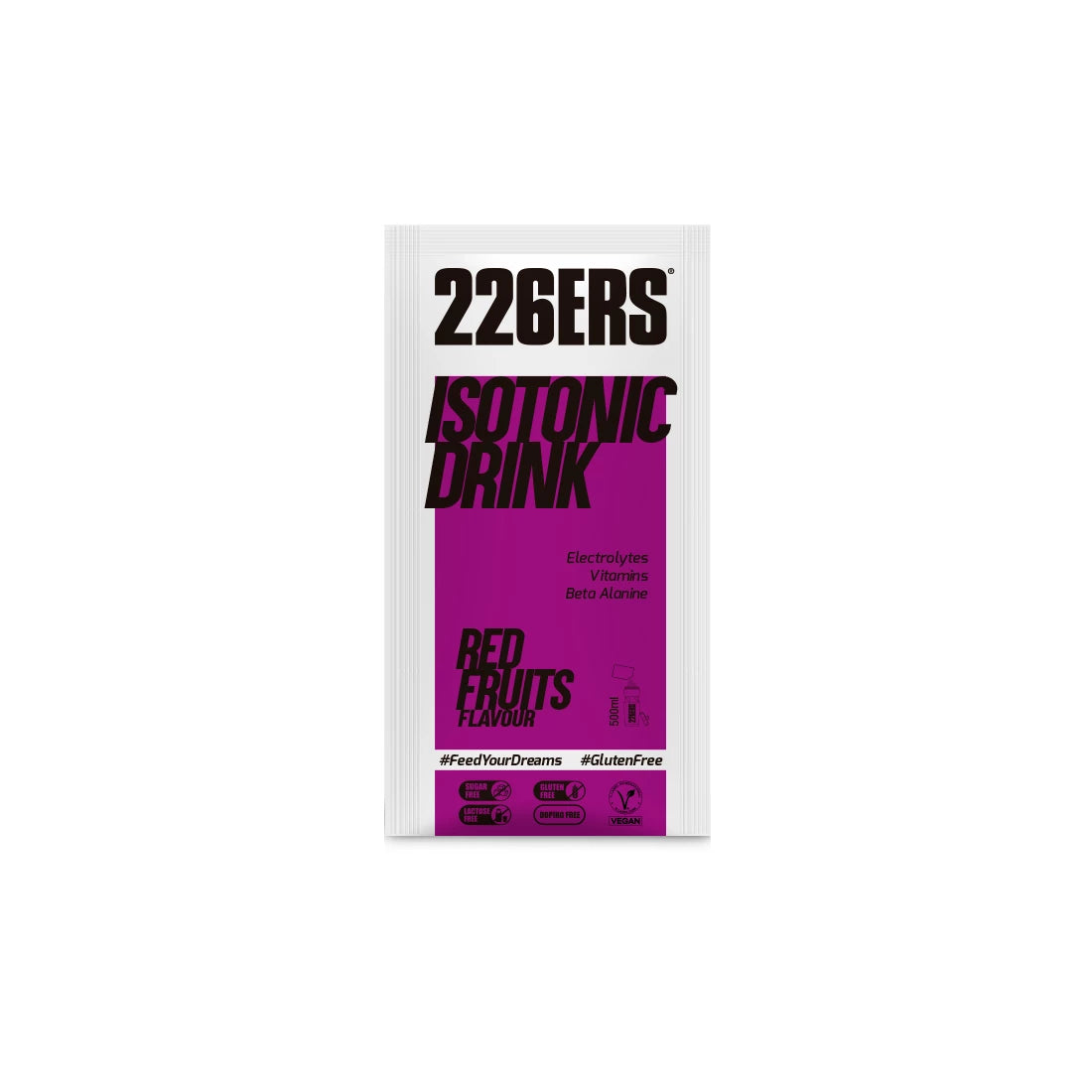Isotonic Drink: Sabor Frutos Rojos · 226ERS · 20 gramos