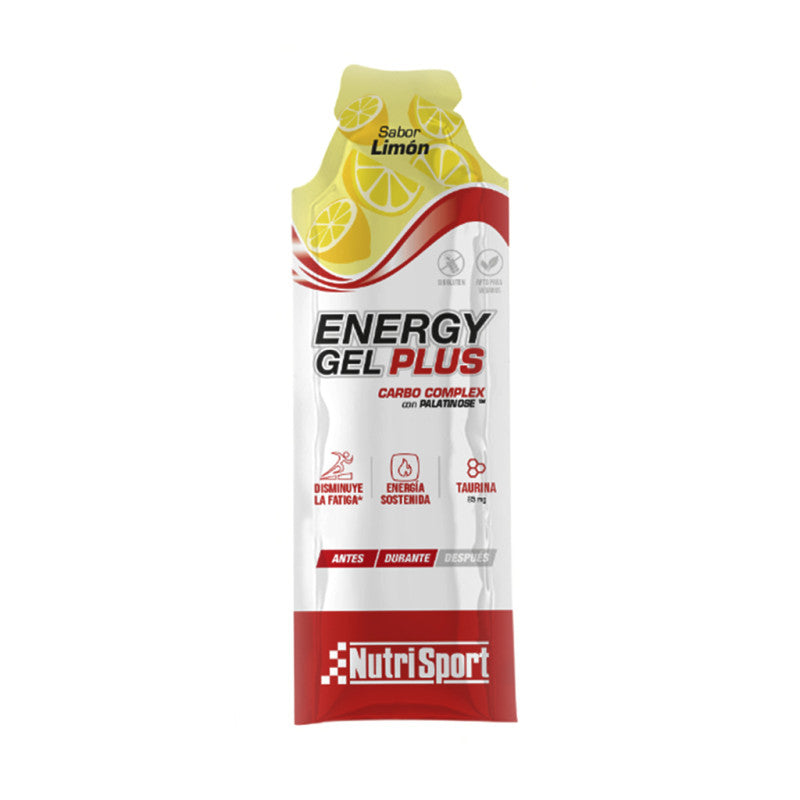 Energy Gel Plus Limón · Nutrisport · 66 gramos