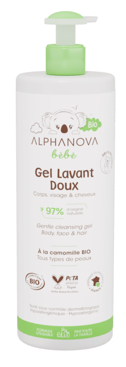 Gel Bebé Dermolimpiador BIO · Alphanova · 400 ml