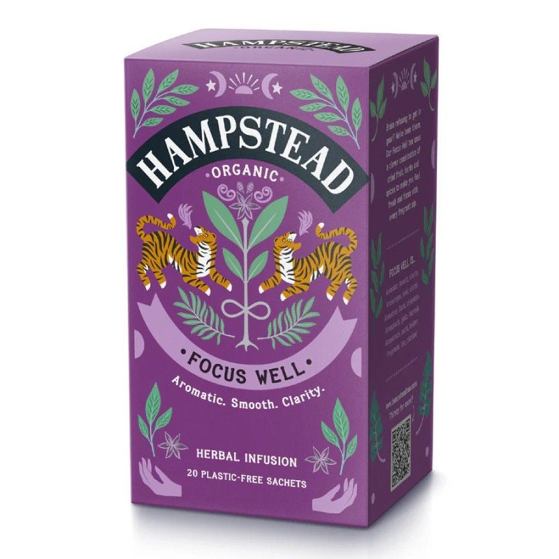 Infusión Focus Well · Hampstead Organic · 20 filtros