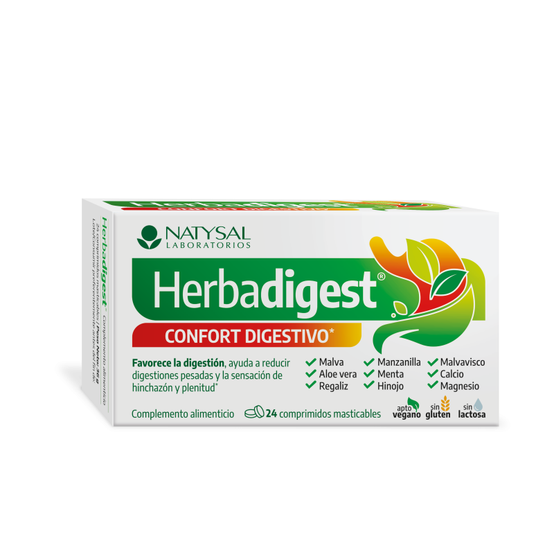 Herbadigest Confort Digestivo · Natysal · 24 comprimidos masticables