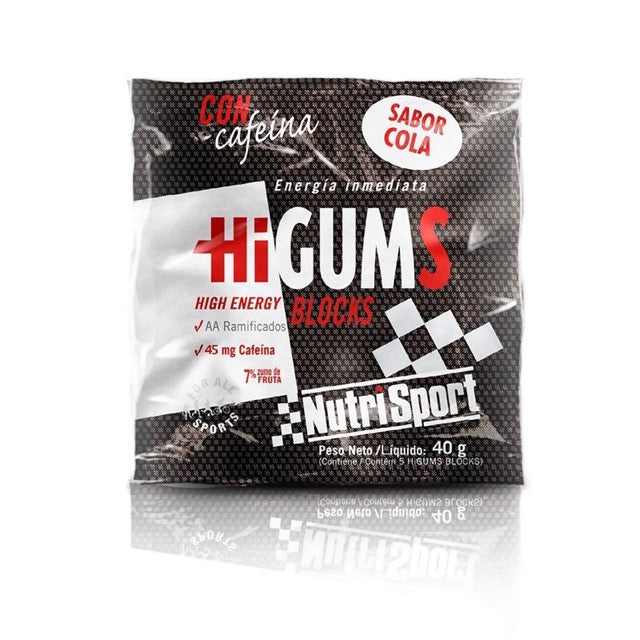 HiGums Blocks Cola · Nutrisport · 40 gramos