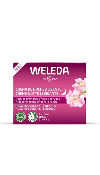 Crema de Noche Alisante de Rosa Mosqueta y Té Blanco · Weleda · 40 ml