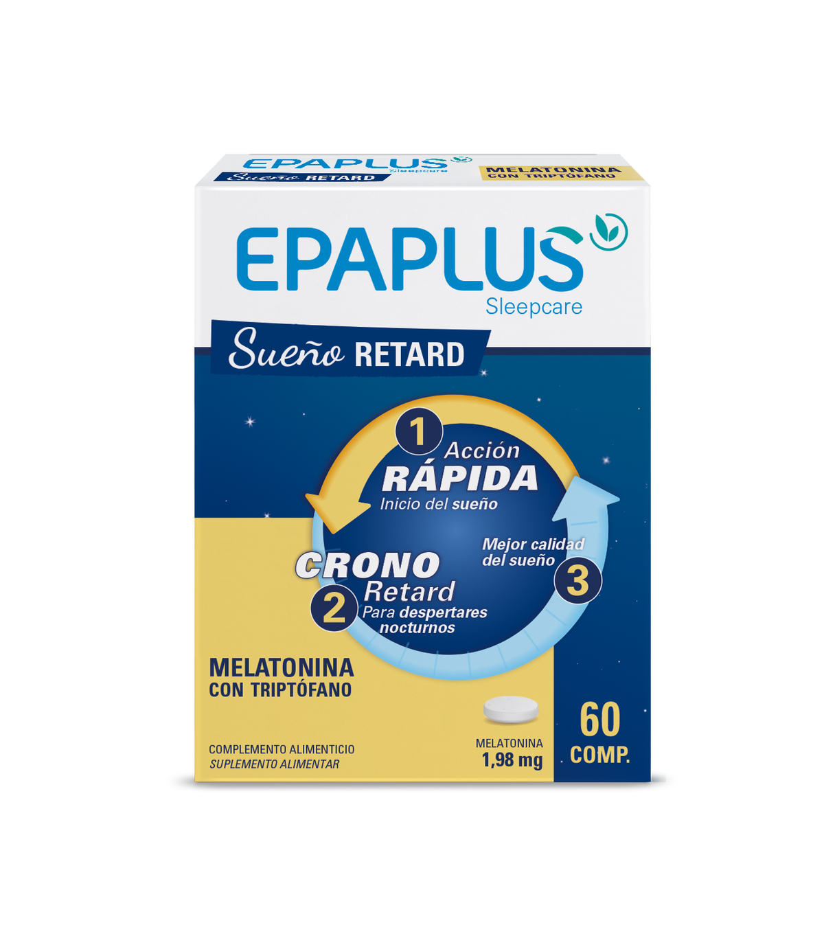 Sleepcare Melatonina Retard · Epaplus · 60 comprimidos
