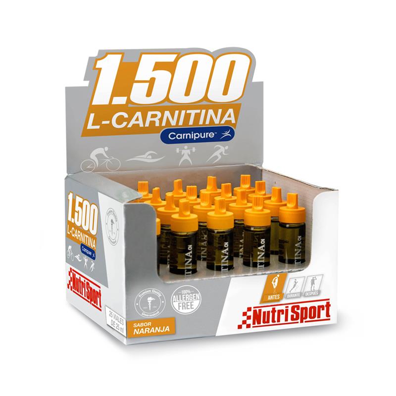 L-Carnitina 1500 Naranja · Nutrisport · 20 viales