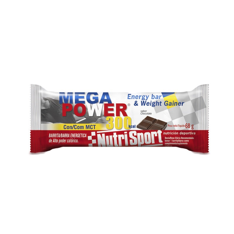 MegaPower Bar Chocolate · Nutrisport · 68 gramos