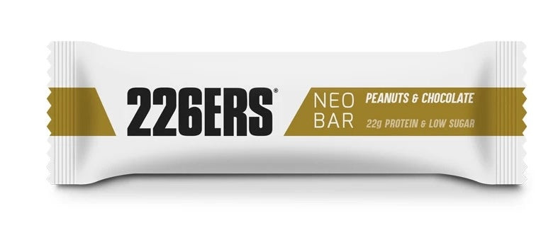 Barrita Proteica Neo Bar: Sabor Cacahuetes-Chocolate · 226ERS · 50 gramos