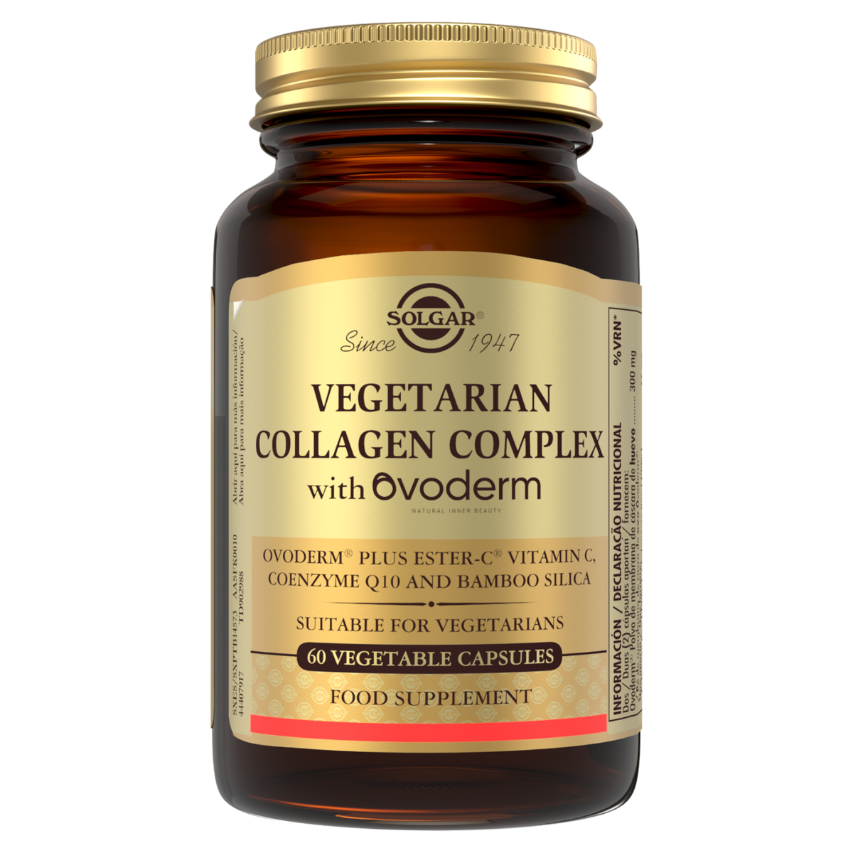 Colágeno Vegetariano Ovoderm · Solgar · 60 cápsulas