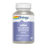MSM con Cúrcuma, Boswellia y Uña de Gato · Solaray · 90 cápsulas
