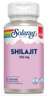 Shilajit 100 mg · Solaray · 30 cápsulas