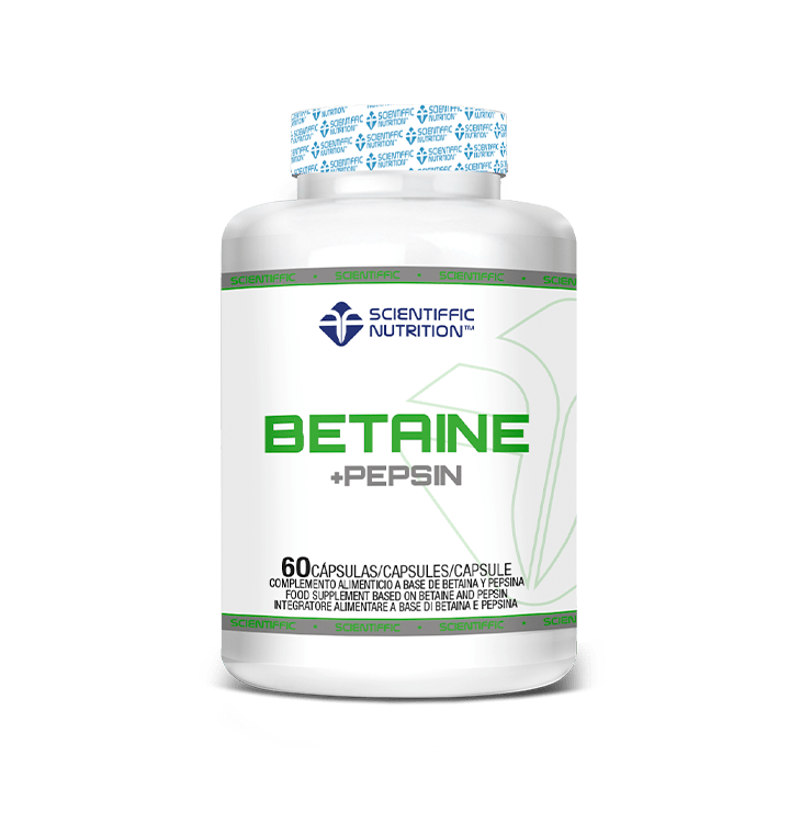 Betaine + Pepsin · Scientiffic Nutrition · 60 cápsulas