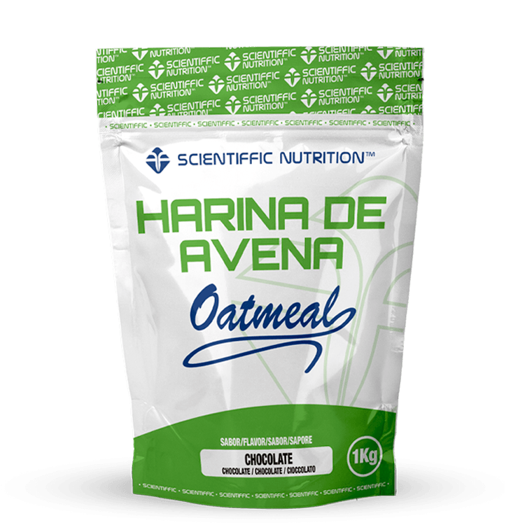 Harina de Avena Integral: Sabor Chocolate · Scientiffic Nutrition · 1 kg