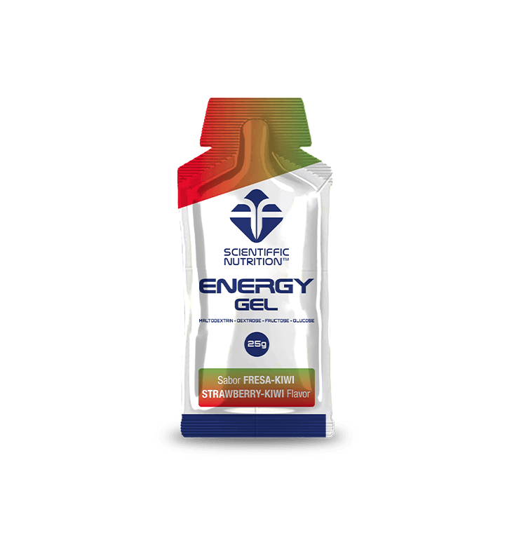 Energy Gel: Sabor Fresa-Kiwi · Scientiffic Nutrition · 25 gramos