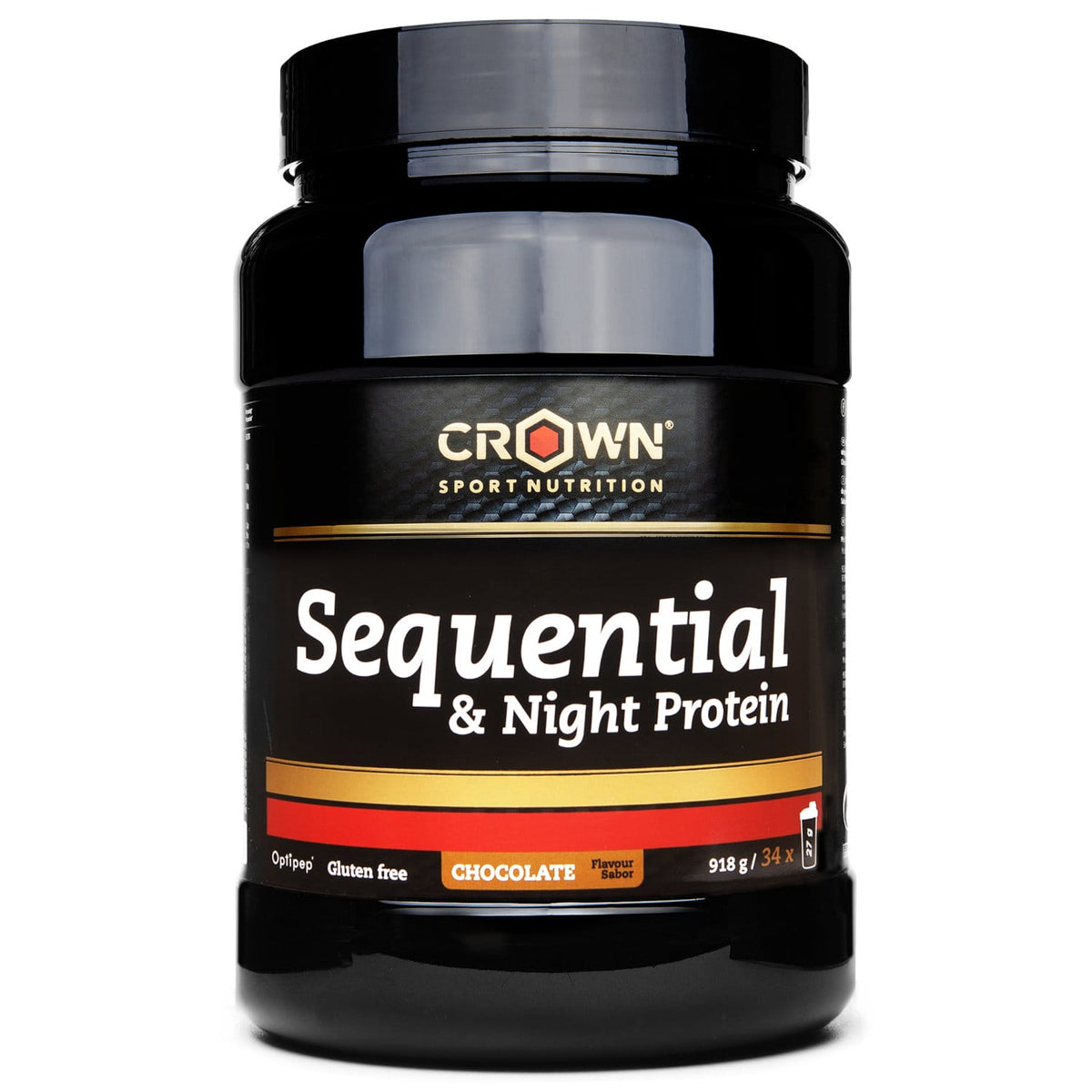 Sequential & Night Protein: Sabor Chocolate · Crown Sport Nutrition · 918 gramos