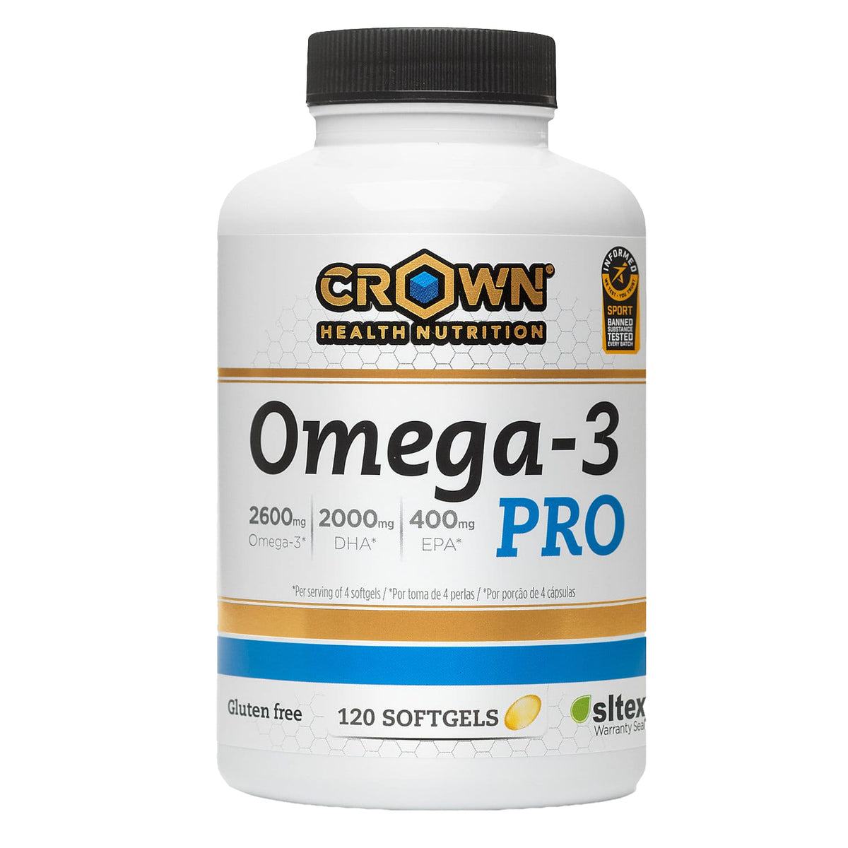 Omega 3 PRO · Crown Sport Nutrition · 120 perlas