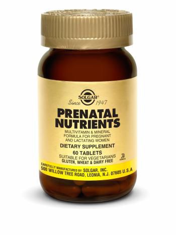 Nutrientes Prenatales · Solgar · 60 comprimidos