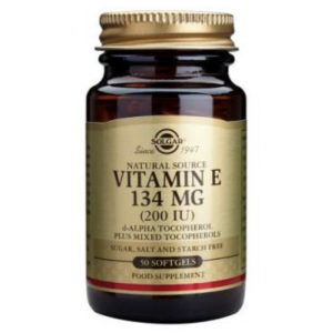 Vitamina E 200 UI · Solgar · 50 perlas