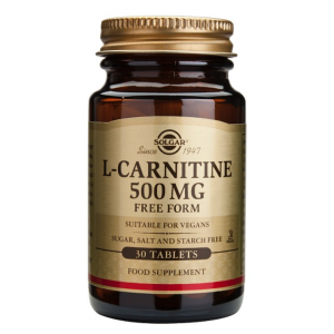 L-Carnitina 500 mg · Solgar · 30 comprimidos