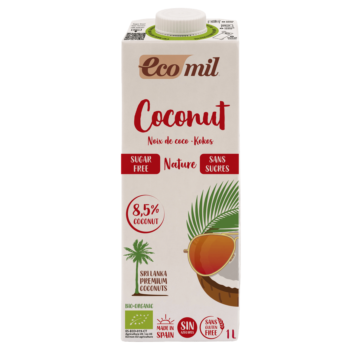 Bebida de Coco Nature Bio · Ecomil · 1 litro