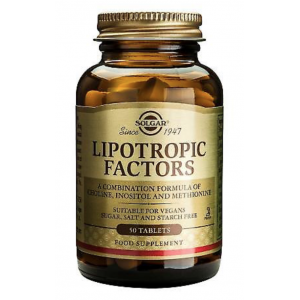 Factores Lipotropicos · Solgar · 50 comprimidos