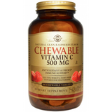 Vitamina C Masticable 500 mg - Sabor Frutas del Bosque · Solgar · 90 comprimidos