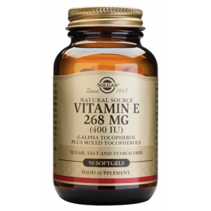 Vitamina E 400 UI · Solgar · 50 perlas