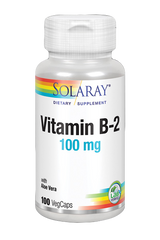 Vitamina B2 100 mg · Solaray · 100 cápsulas