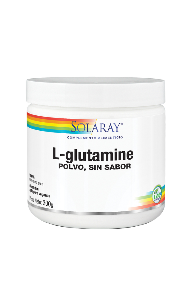 L-Glutamine Polvo · Solaray · 300 gramos