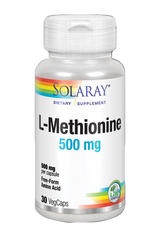 L-Metionina 500 mg · Solaray · 30 cápsulas