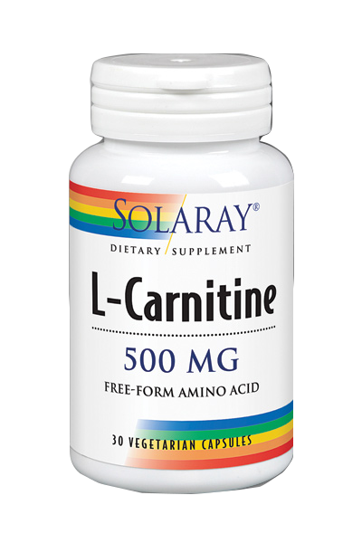 L-Carnitina 500 mg · Solaray · 30 cápsulas