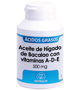 Aceite de Hígado de Bacalao con Vitaminas A-D-E · Equisalud · 180 perlas