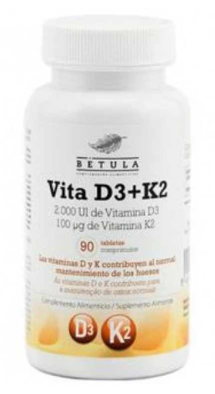 Vita D3 + K2 · Betula · 90 comprimidos