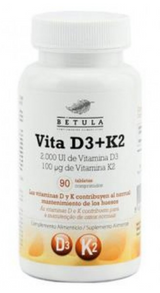 Vita D3 + K2 · Betula · 90 comprimidos