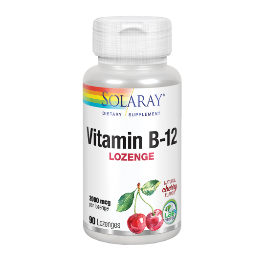 Vitamina B12 2.000 mcg · Solaray · 90 comprimidos