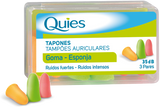 Tapones de Espuma - Colores · Quies · 6 unidades