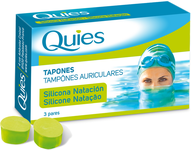 Tapones para Natación - Adultos · Quies · 6 unidades