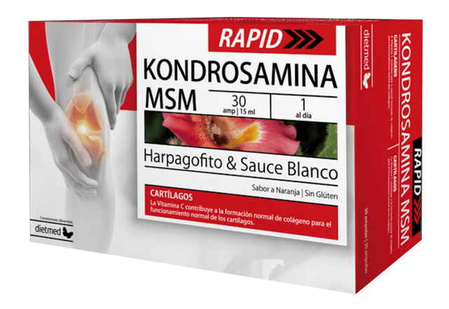 Kondrosamina MSM Rapid · DietMed · 30 ampollas