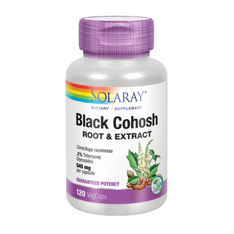 Black Cohosh (Cimicifuga) · Solaray · 120 cápsulas