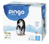 Pañales Ecológicos Talla 5 Junior · Pingo · 72 unidades
