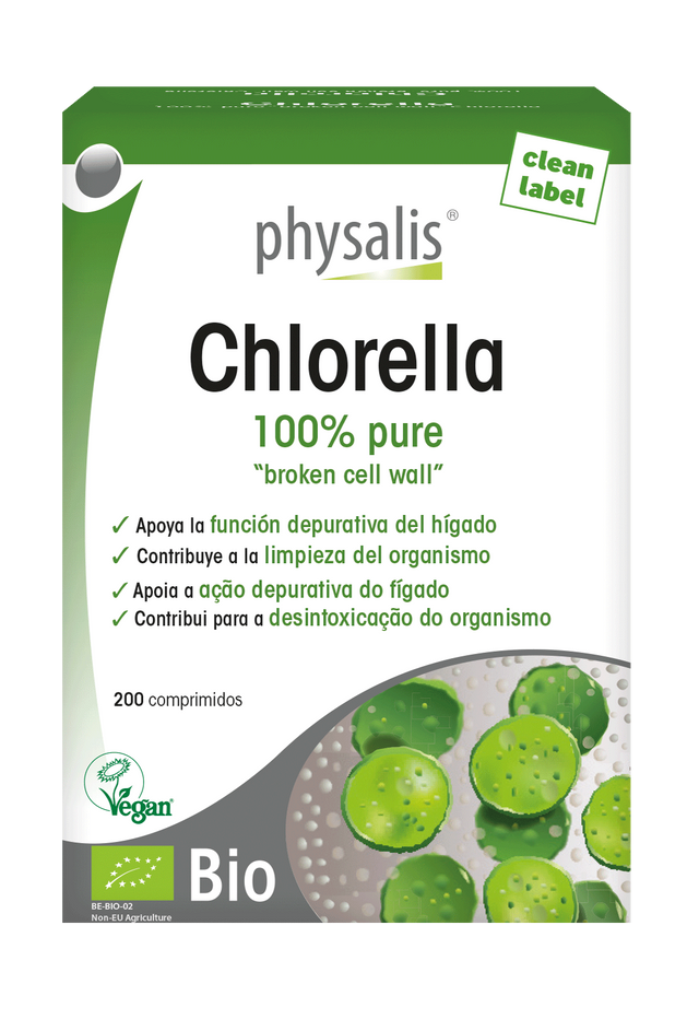 Chlorella · Physalis · 200 comprimidos