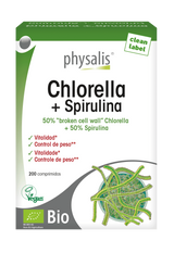 Chlorella + Spirulina · Physalis · 200 comprimidos