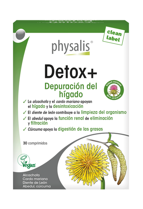 Detox+ · Physalis · 30 comprimidos