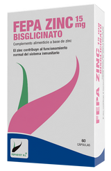 Fepa-Zinc 15 mg · Fepadiet · 60 cápsulas