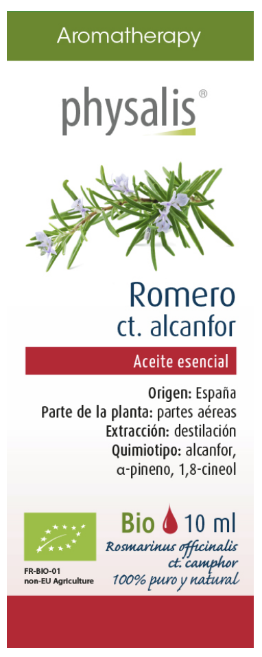 Aceite Esencial de Romero (Alcanfor) · Physalis · 10 ml
