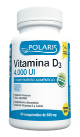 Vitamina D3 4.000 UI · Polaris · 60 comprimidos