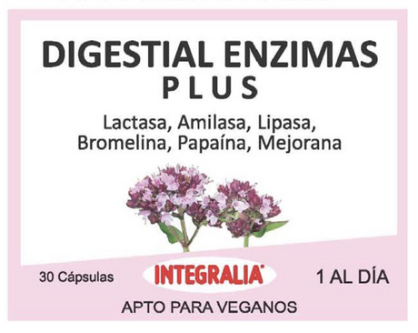 Digestial Enzimas Plus · Integralia · 30 cápsulas
