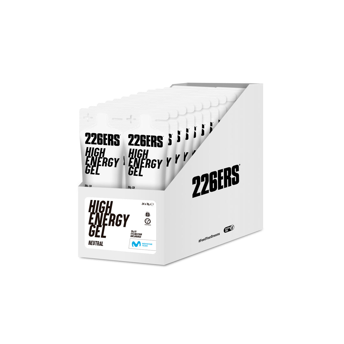 Pack High Energy Gel Neutro · 226ERS · 24×76 gramos
