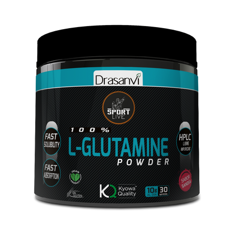 L-Glutamina Powder Sandia - Sport Live · Drasanvi · 300 gramos